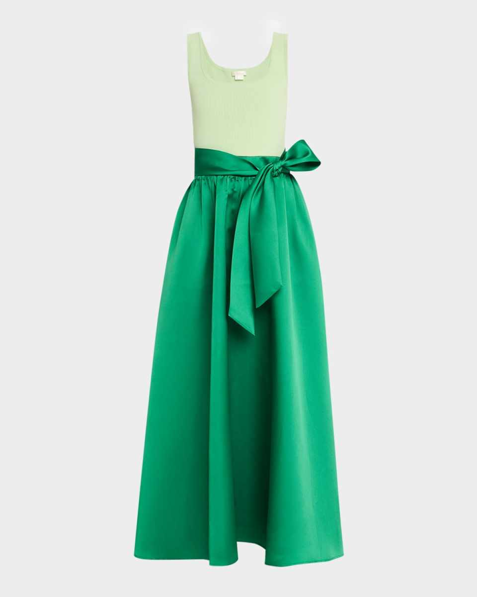 Mercer Two-Tone Mixed Media Gown